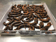 Load image into Gallery viewer, Dark Chocolate Candied Orange Peel