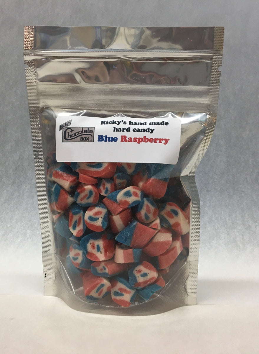 Blue Raspberry Candy Box Blue Raspberry Hard Candy – Ricky's Chocolate Box