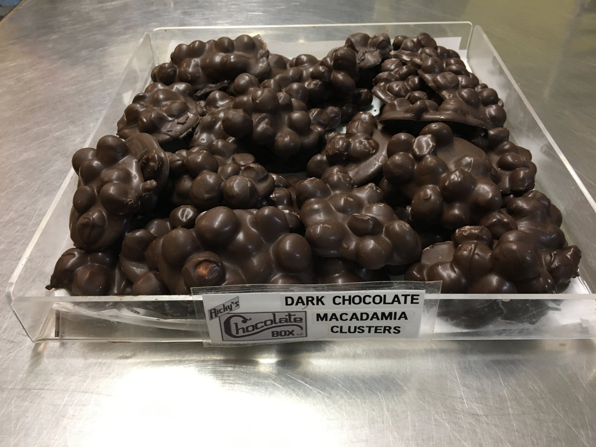 Macadamia Clusters, Dark Chocolate Ricky's Chocolate Box