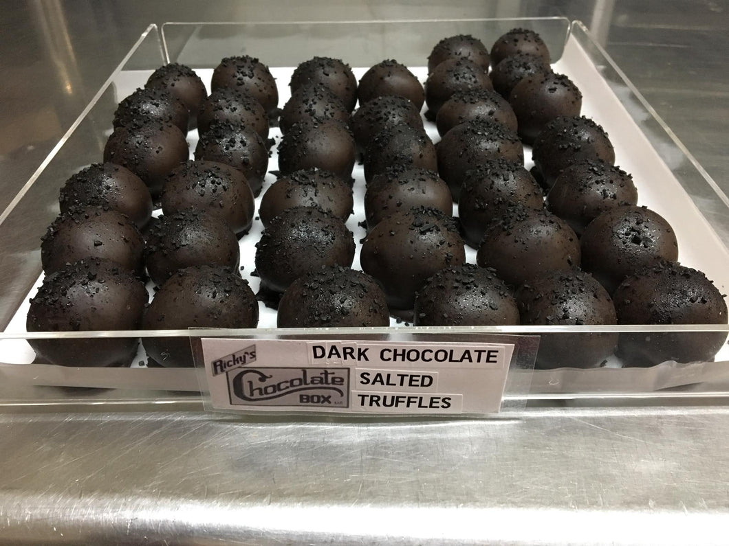 Dark Chocolate Salted Truffles